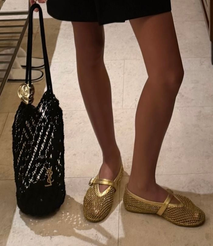Alazia Ballet Flats (Gold)