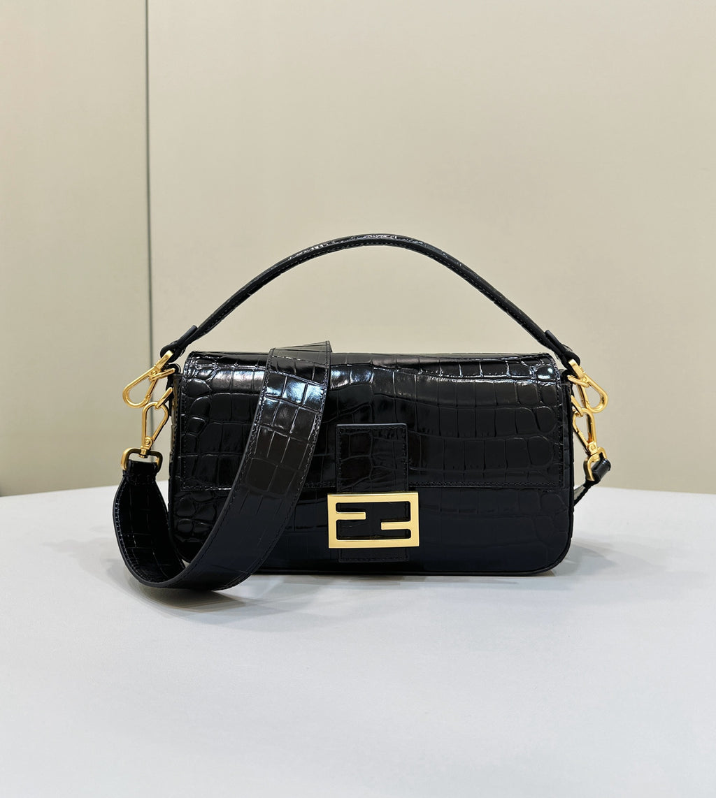 Womens Fendi Crocodile Print Bag Luxury Bag 