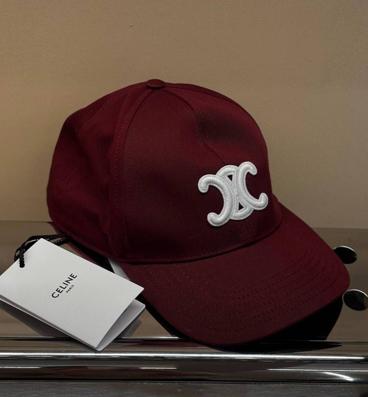 Celine Burgundy Cap 