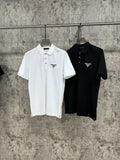 Men’s Prada Polo Shirt, Black and White 