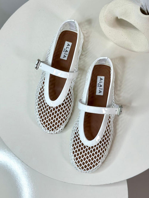 Alazia Ballet Flats (white)