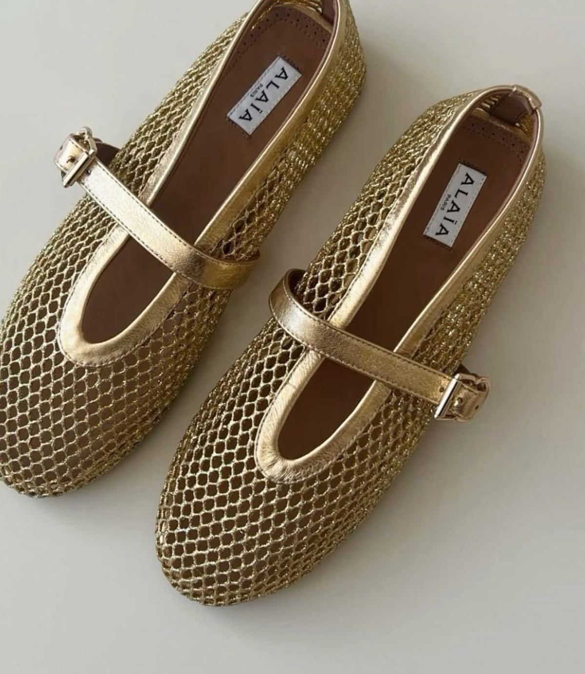 Alazia Ballet Flats (Gold)