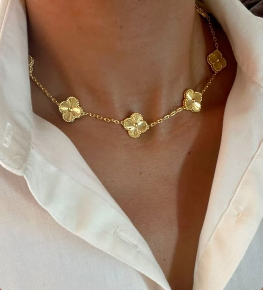 Vala Gold Clover Necklace