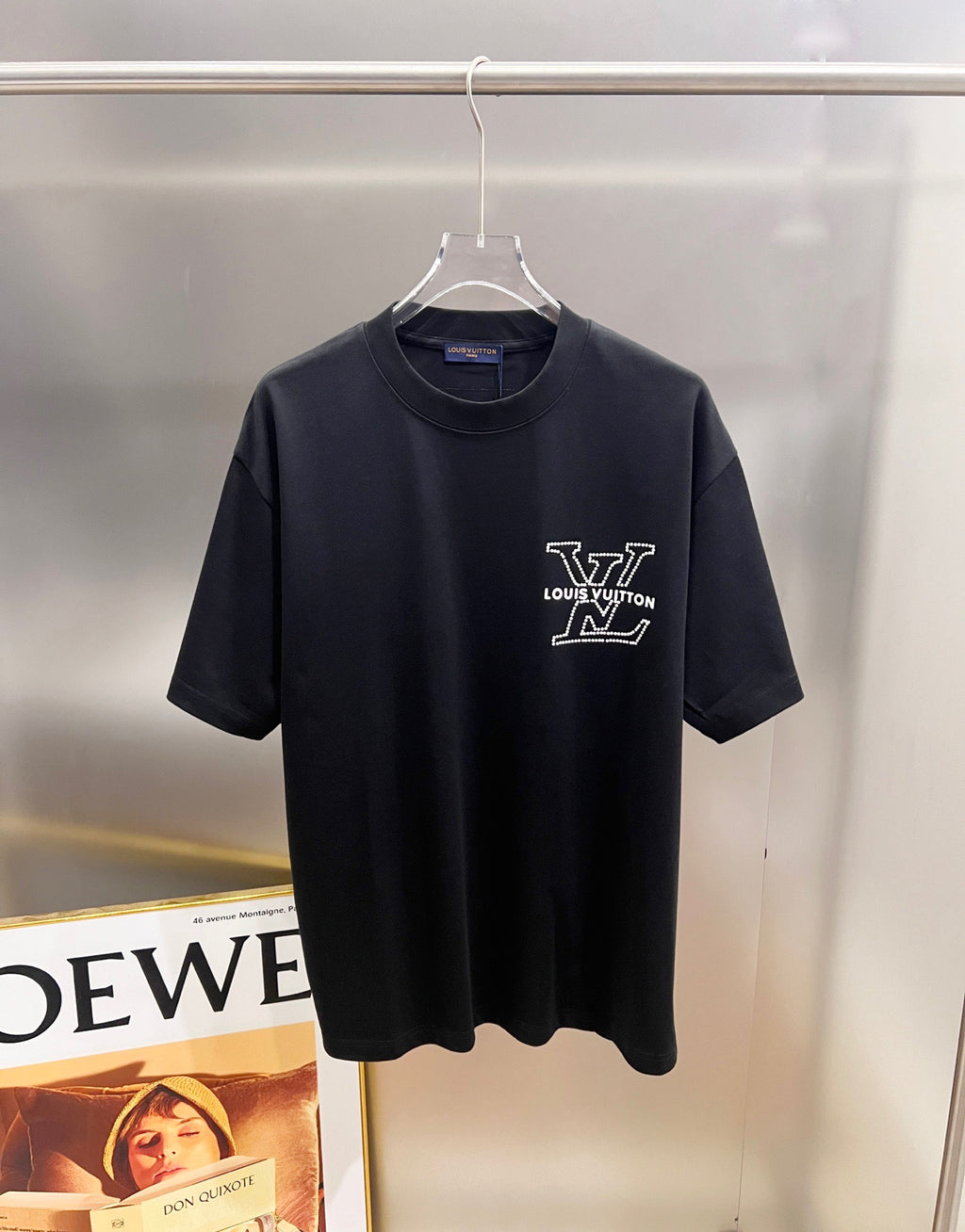 Men’s Louis Vuitton Black Graphic T Shirt 100% cotton 
