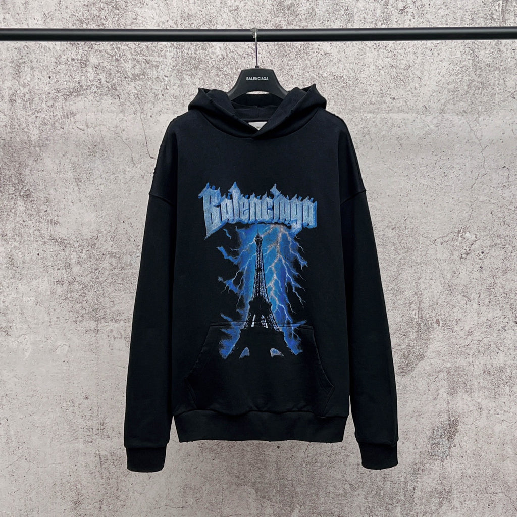 Men’s Balenciage Hoodie - Graphic Oversized Hoodie Mens 